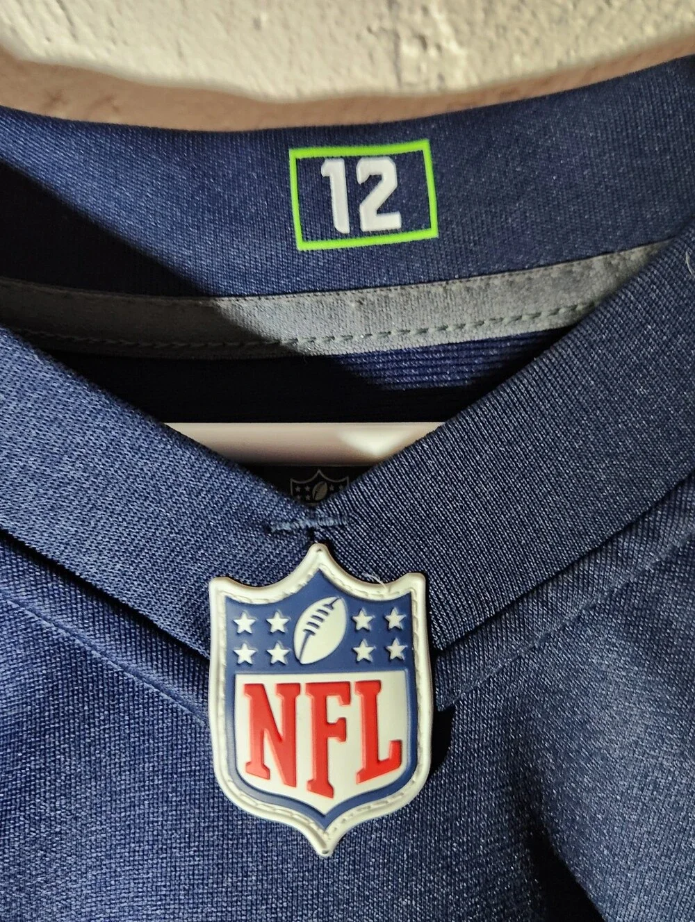 NFL Nike Mens Size Large Russell Wilson #3 Seattle Seahawks On Field Jersey